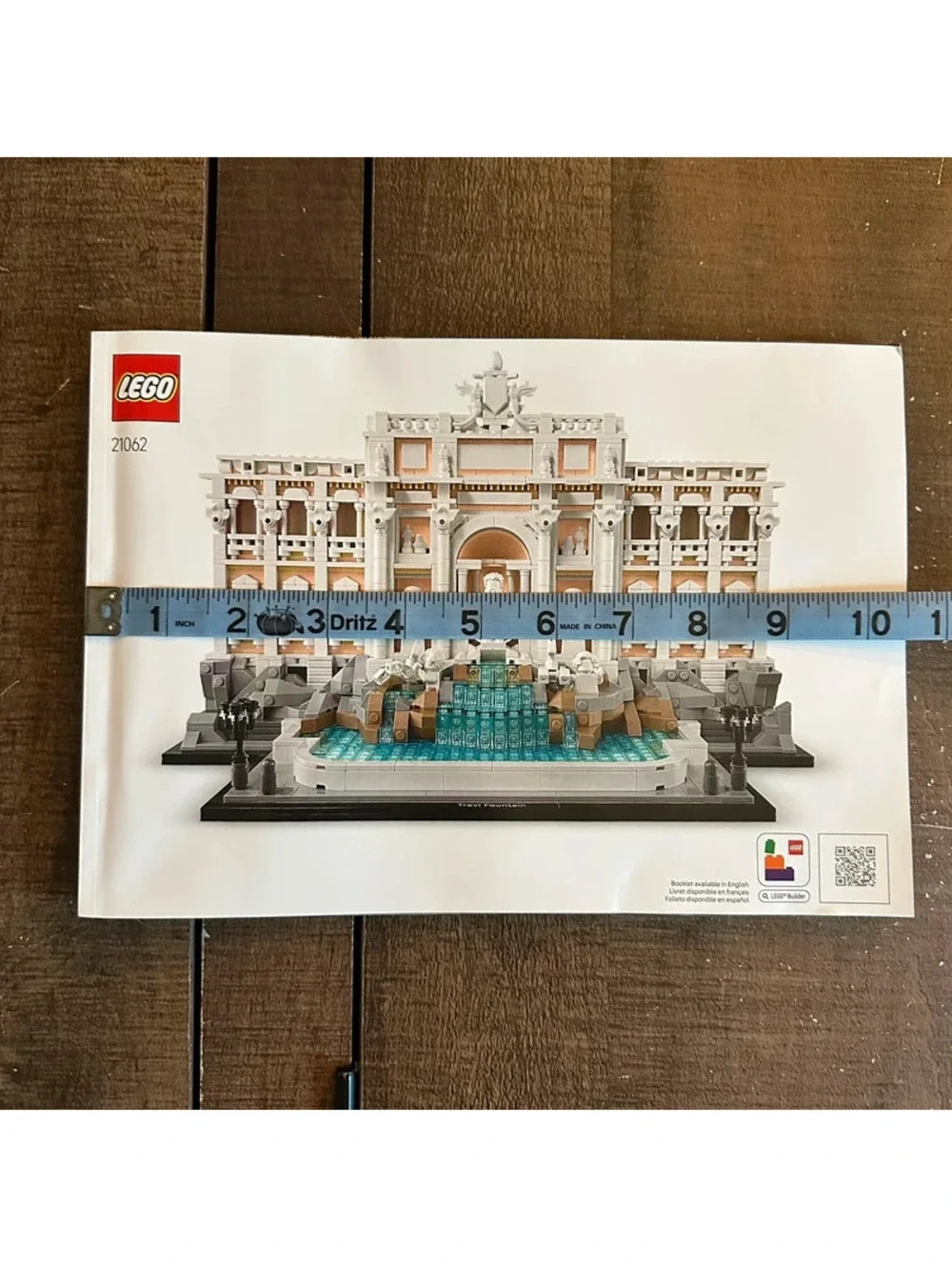 LEGO Architecture Trevi Fountain 21062 Instruction Manual Booklet Only 2025